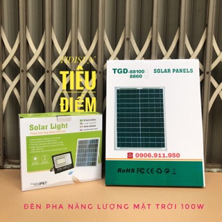 Đèn pha năng lượng mặt trời 100W