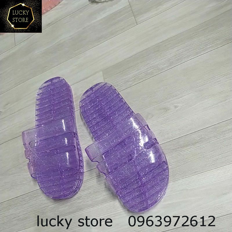 Dép Kim Tuyến Đi Trong Nhà, Dép Nhựa Kim Tuyến Nữ