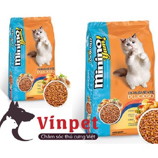 HẠT CHO MÈO MỌI LỨA TUỔI MININO YUM GÓI 350g