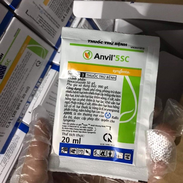 Thuốc trừ sạch nấm bệnh hoa hồng Anvil 5SC chính hãng Syngenta -Thuỵ Sỹ (20ml)