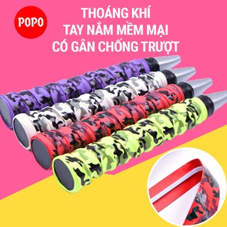 Quấn cán vợt cầu lông tennis POPO GY102 có lỗ thoáng khí, gân chống trơn