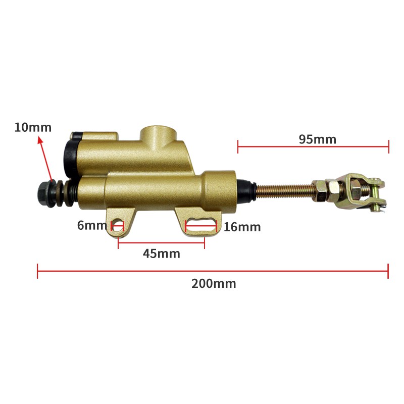 Xi Lanh Phanh Sau Tích Hợp Xi Lanh SM250 DRZ VR Dành Cho Xe Mô Tô Địa Hình ATV fzr Cool Dragon nk t1 t2