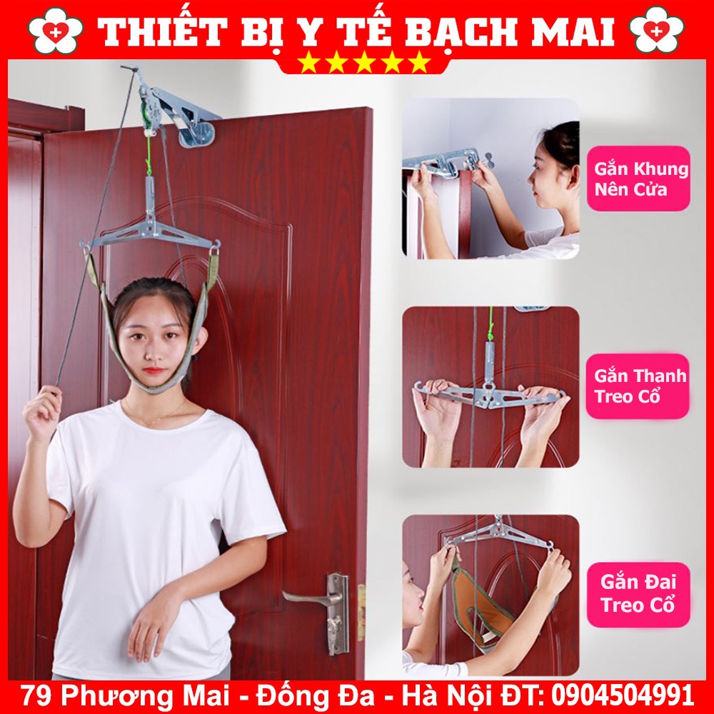 Thiết Bị Đai Kéo Giãn Cột Sống Cổ GẮN CỬA Cho Người Thoái Hóa Cổ - Thoát Vị Cổ