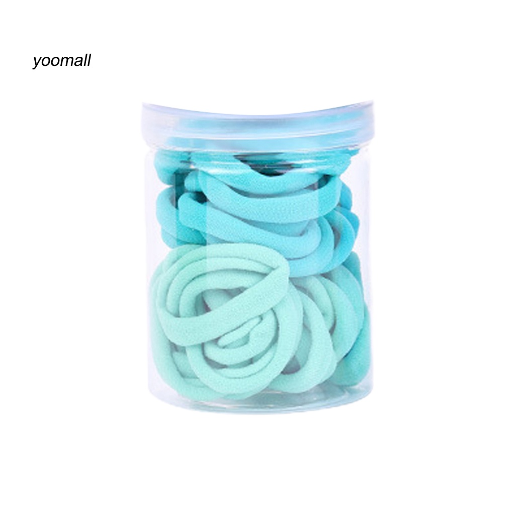 Hộp 50 Dây Buộc Tóc Đuôi Ngựa Màu Sắc Nhã Nhặn Dành Cho Nữ