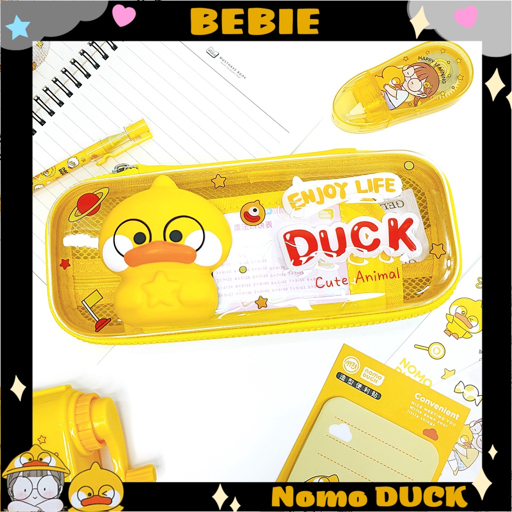 Hộp đựng bút lưới hình vịt xinh xắn Nomo Duck BeBie - BP543