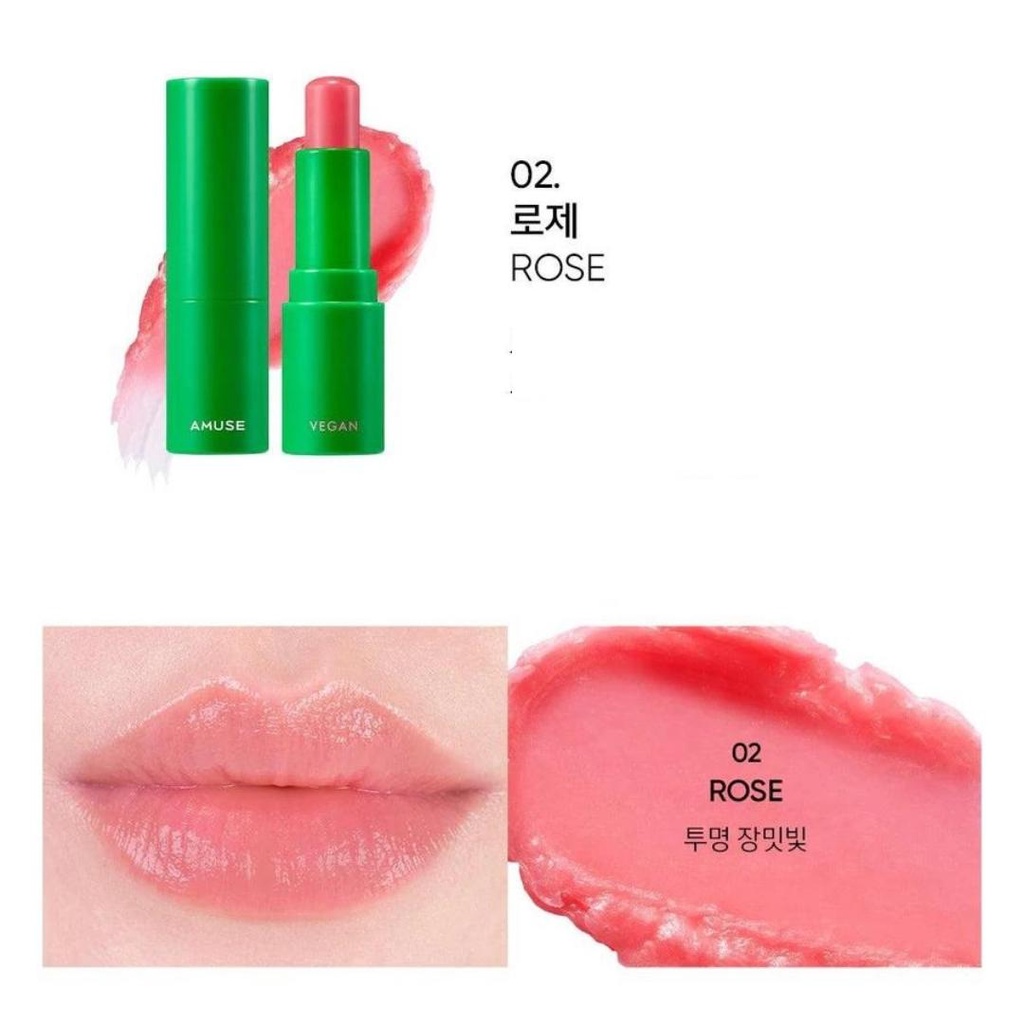 Son dưỡng AMUSE VEGAN GREEN LIP BALM thuần chay