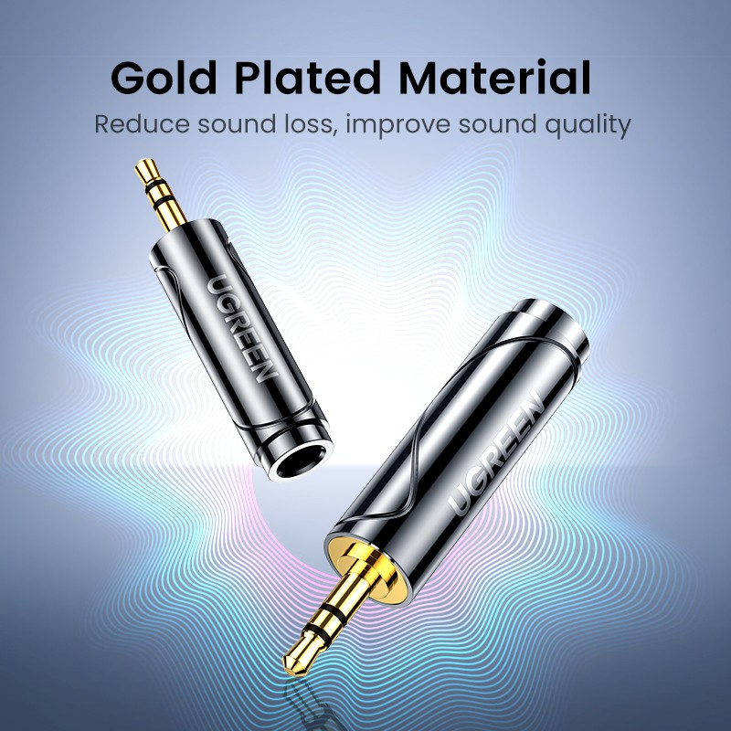 Giắc cắm UGREEN chuyển đổi từ cổng 3.5mm sang cổng 6.5mm / 6.35mm