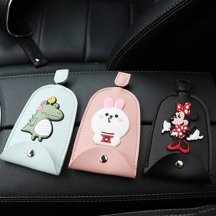 Móc khóa bằng da cao cấp phong cách Hàn Quốc dễ thương