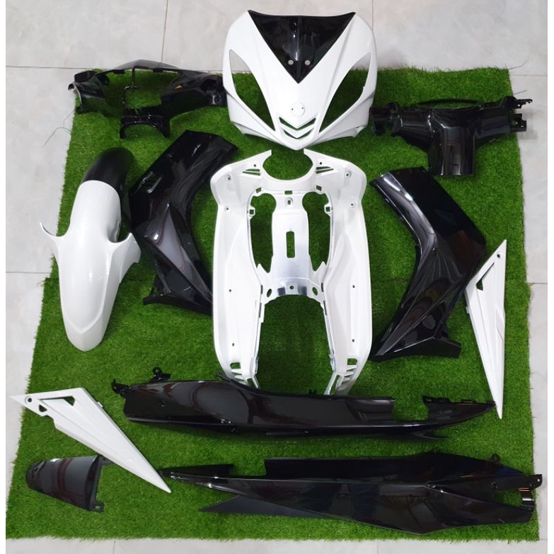 bộ áo ex210 màu trắng đen (12 món bóng)