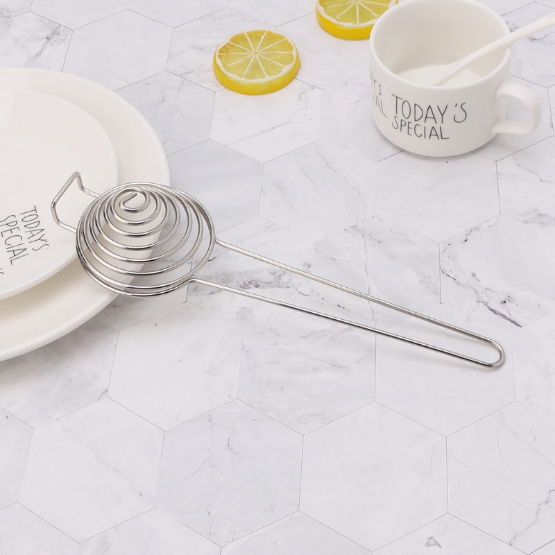 Dụng cụ tách lòng đỏ trứng bằng thép không gỉ có tay cầm dài dành cho nhà bếp