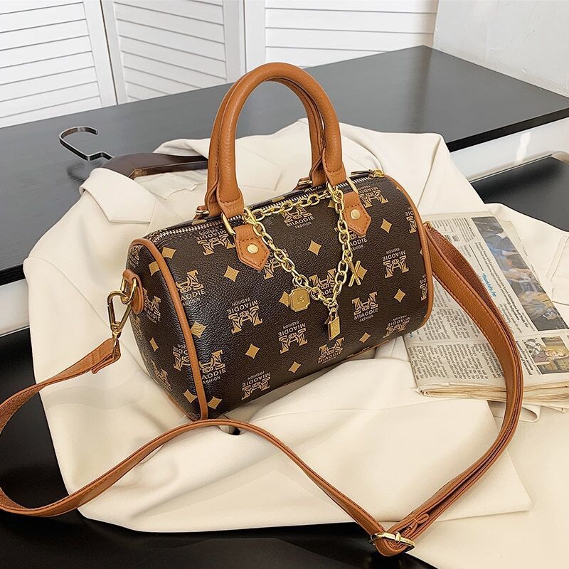 Pillow Bag Women's 2021 New Boston Women's Bag Fashion Printed Handbag Casual Versatile Messenger Bag