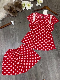 Bộ đùi lụa chấm bi, IB CHỌN MÀU