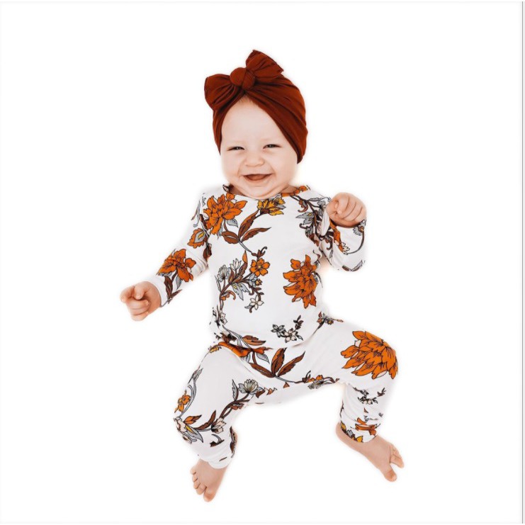 Mũ turban nơ cho bé - Nơ xếp ly (6-24m)