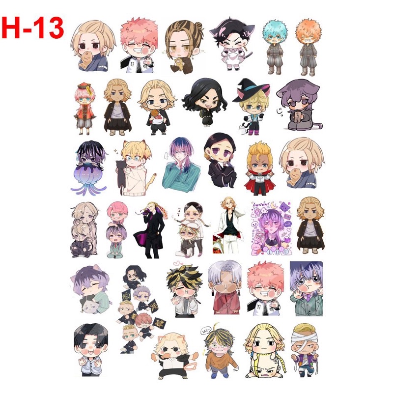 30-600 Sticker dán Rindou Haitani Sanzu Tokyo Revengers ảnh dán Haitani Tokyo Revengers