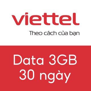 Mua gói data viettel 3gb, 30 ngày