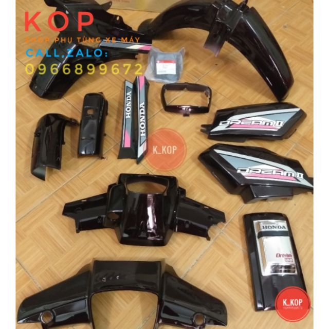 Dàn áo xe DREAM sẵn tem thái hoặc Việt - loại nhựa xe máy dream cao cấp (-10%)