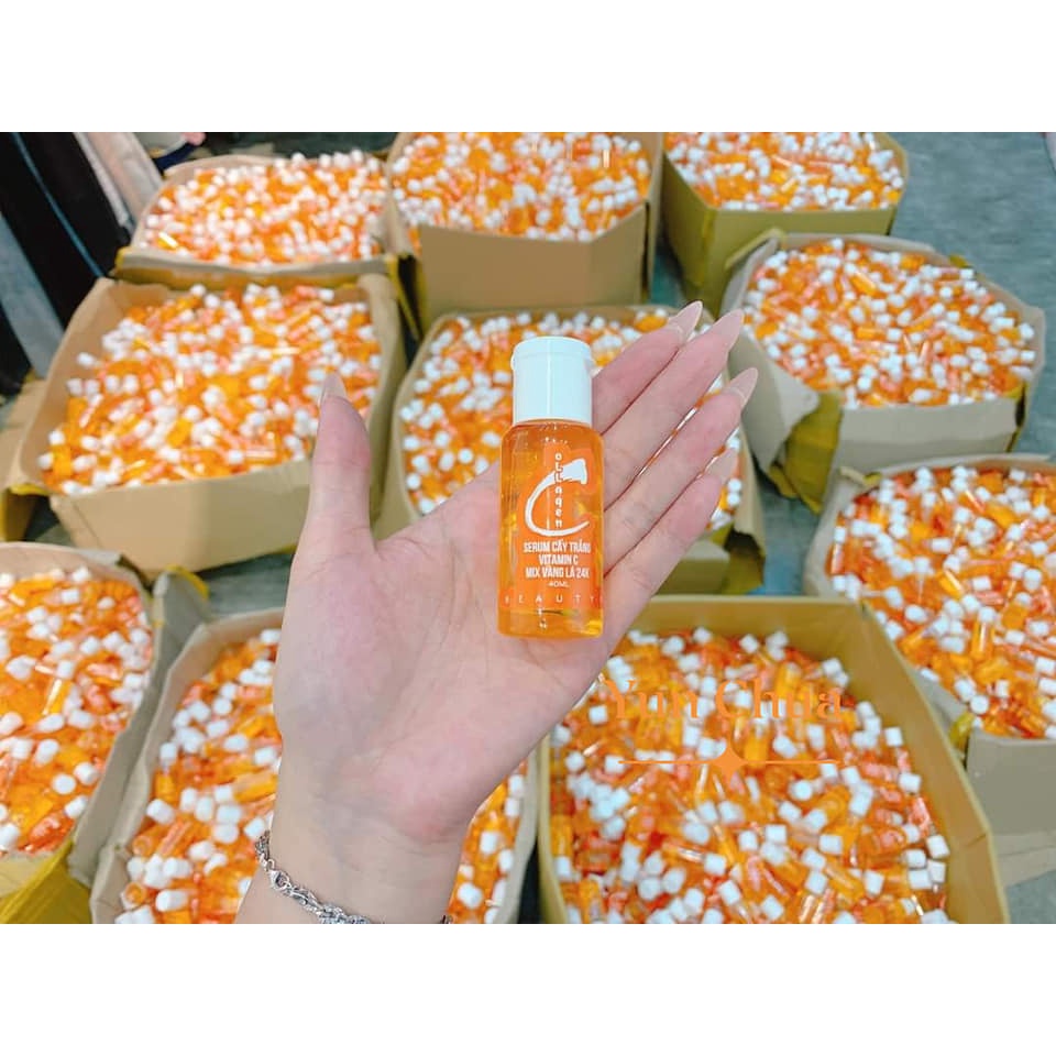 serum kích trắng vitamin C chai 40ml