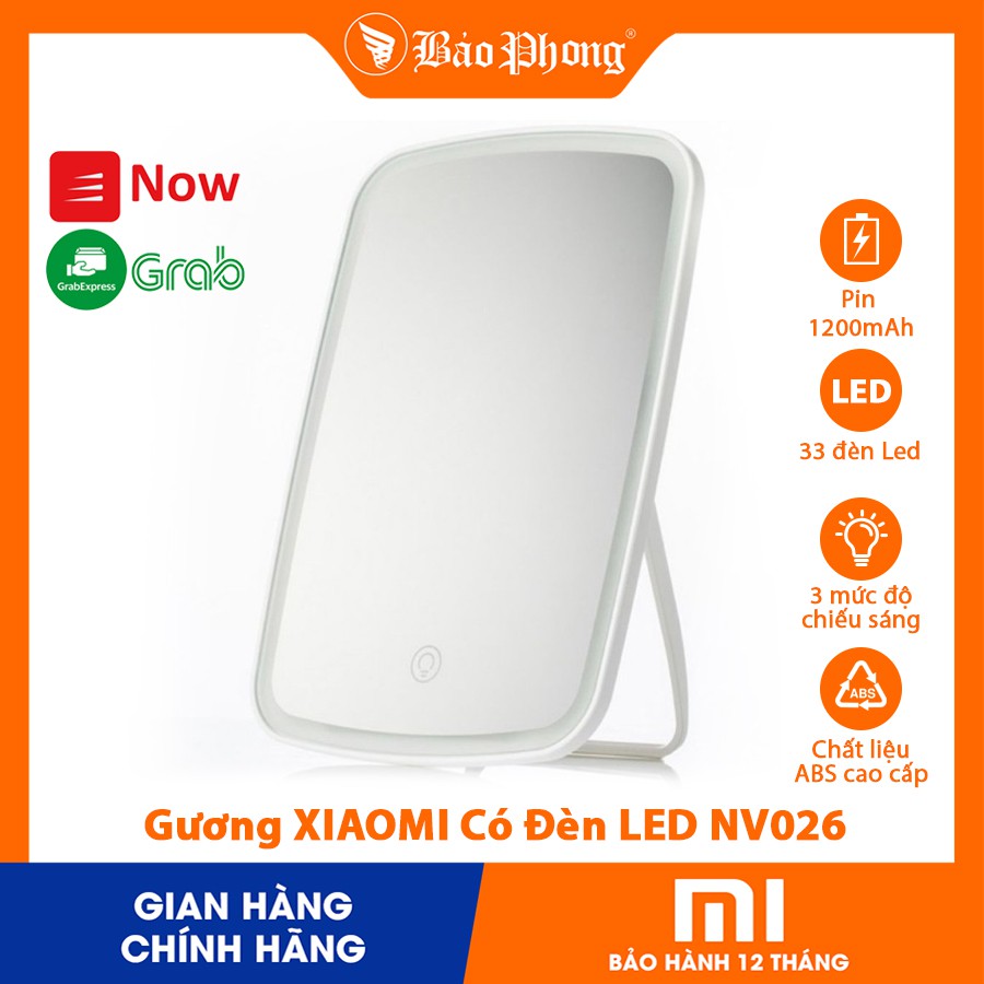 Gương XIAOMI Trang Điểm Thông Minh Có Đèn LED Jordan &amp; July NV026-006069 - Hàng Chính Hãng