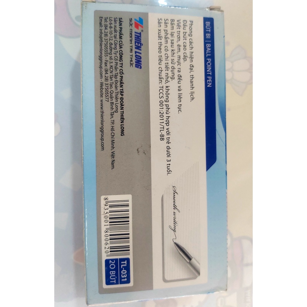 Bút Bi Cao Cấp nét 0.5mm TL-031 Thiên Long Học Sinh - Văn Phòng