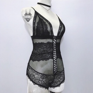 Bodysuit / đồ lót 1 mảnh ren không gọng siêu sexy