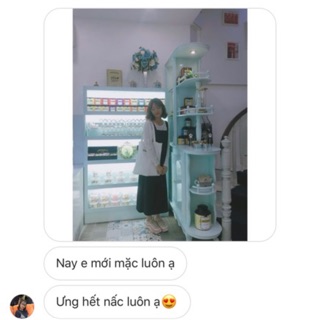 Váy yếm đen dài