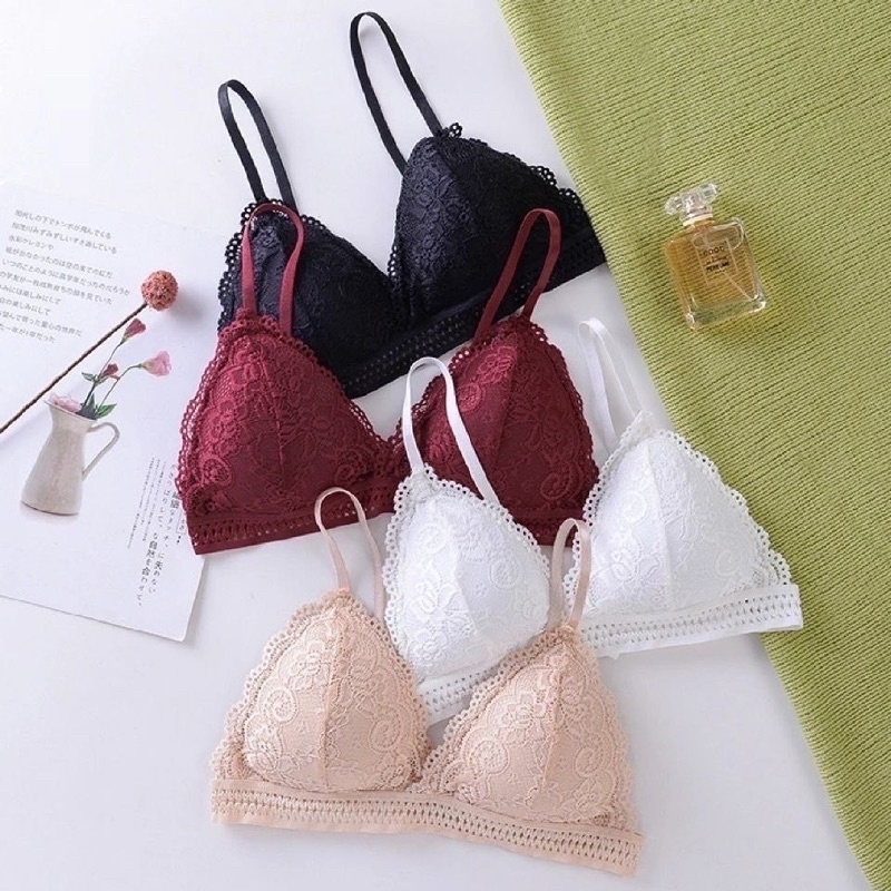 Áo Lót Bra Ren Mềm Mút Mỏng Không Gọng Hàng Đẹp A7311