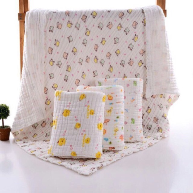 Khăn tắm sợi tre 6 lớp cho bé
