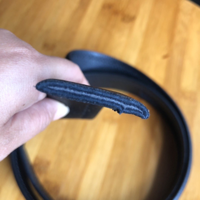 Dây thắt lưng nam lẻ không mặt da bò