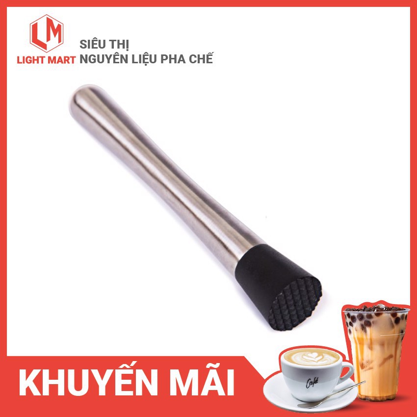 [Sỉ] Chày bar dầm pha chế cocktail Nhựa Inox - Dụng Cụ Pha Chế Quầy Bar các cỡ (chất liệu inox 304)