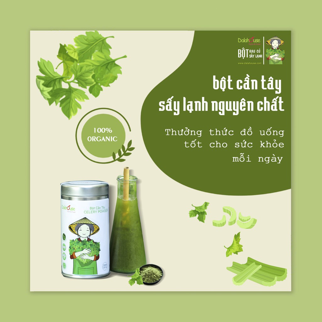 Bột cần tây nguyên chất - Hộp 150gr (Celery powder) | BigBuy360 - bigbuy360.vn