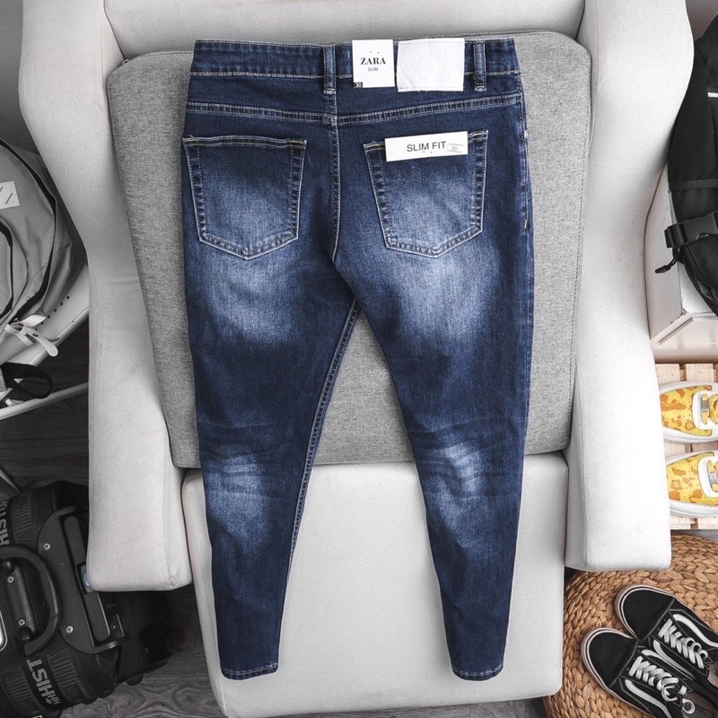 QUẦN JEAN NAM ZR QUẦN BÒ NAM ỐNG ÔM HÀNG MỚI VỀ  QUẦN RIN  THỜI TRANG VNXK CAO CẤP HAIAN JEANS