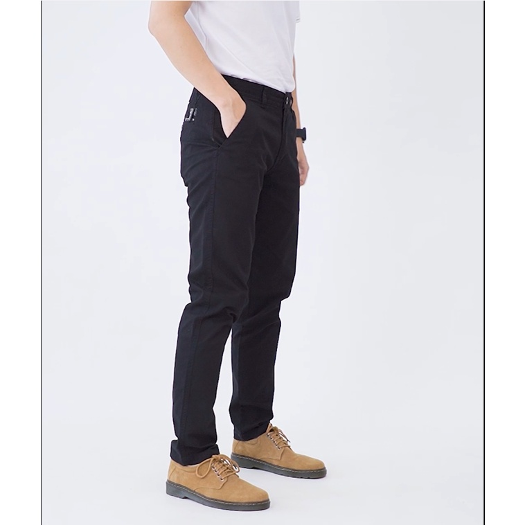 Quần kaki nam OWEN chuẩn hãng màu đen, chất kaki cotton cao cấp co giãn, form đứng dáng ôm nhẹ trẻ trung, năng động