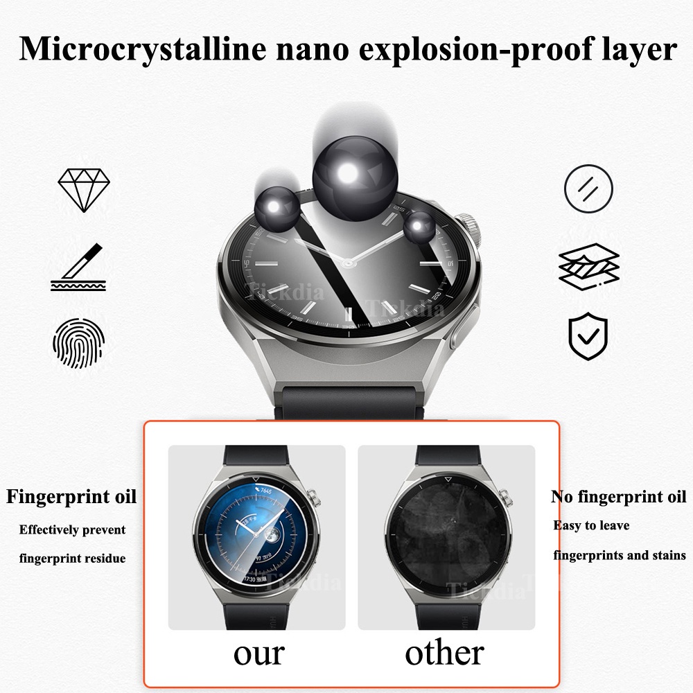 Miếng Dán Bảo Vệ Màn Hình Cong Cho huawei watch gt3 Pro gt3 Pro 46mm 43mm huawei watch gt 3 Pro