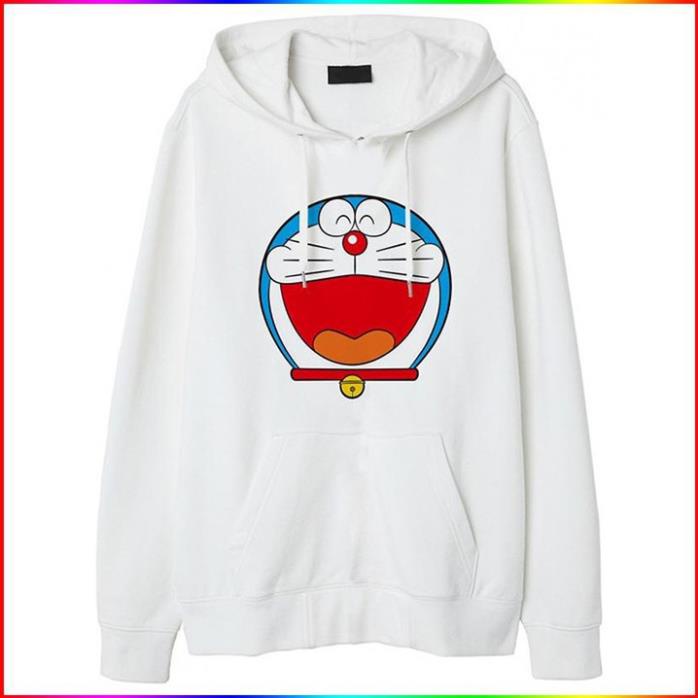 🎁 HOT- Áo Hoodie In Hình Doremon - Áo khoác nỉ da cá form suông rộng có mũ unisex | Xưởng áo thun giá sỉ - siêu sốc 💖
