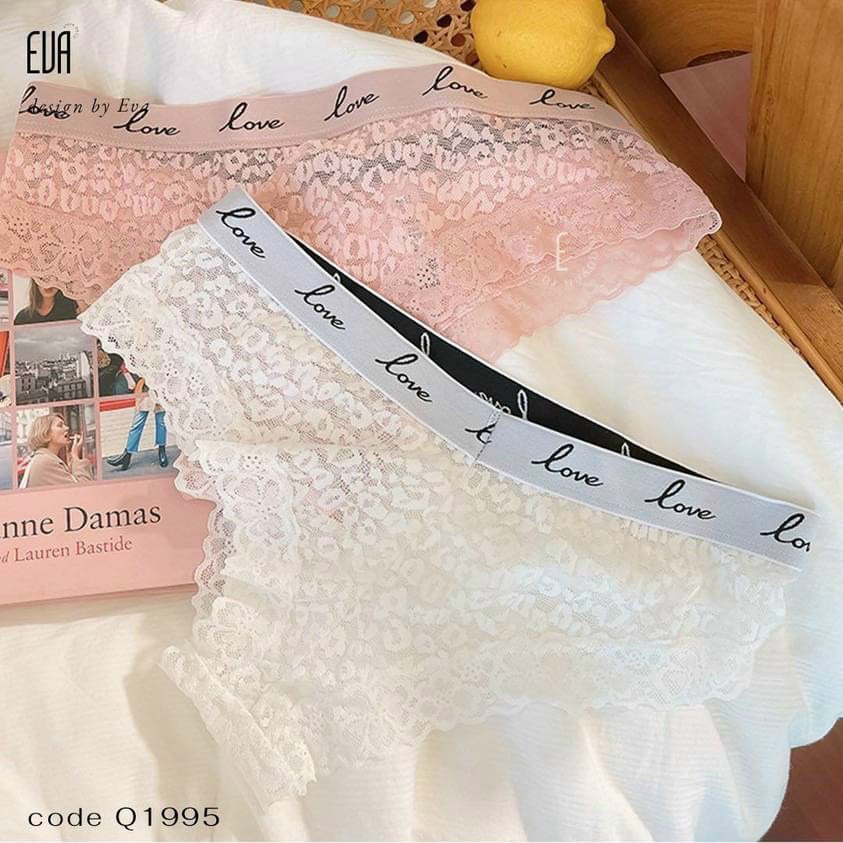 Quần lót nữ EMBRA Vic ren Love cao cấp EBQL18