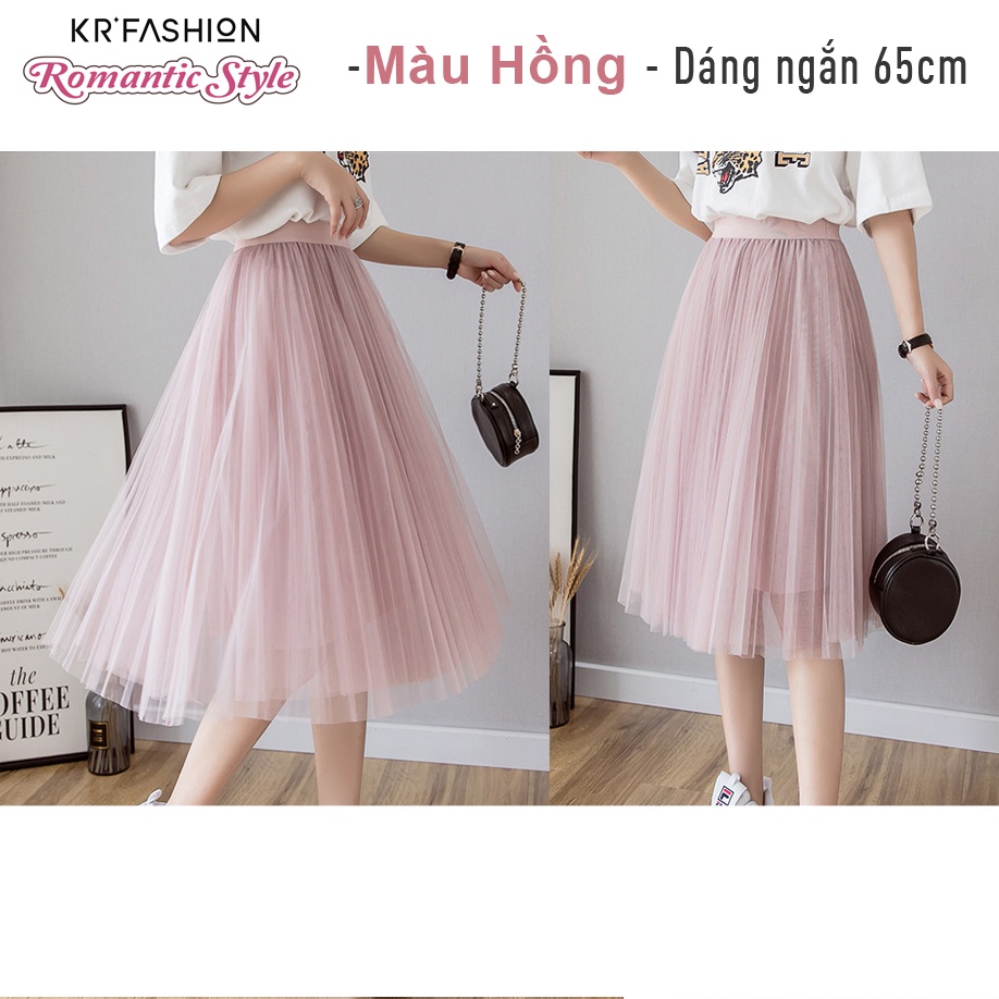 Chân váy xếp ly lưới chữ a dáng dài  SK250 Cao cấp, cạp cao dài siêu hot mùa xuân và mùa hè đẹp Krfashion