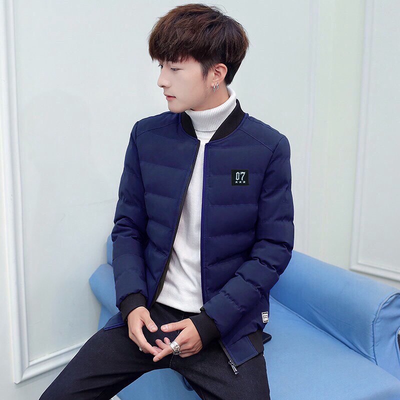 Áo Khoác Phao Nam 07 Ba Lớp Trần Bông Dày Ấm Kiểu Bomber 4 Màu Có Túi Phong Cách Trẻ Trung NEW UNISEX