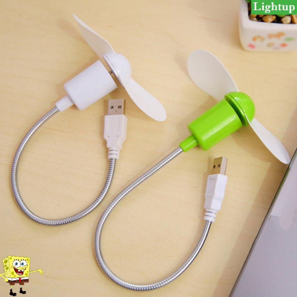 Quạt Mini Snake Im lặng Quạt lá mềm Máy tính Quạt Usb Có thể uốn cong tự do