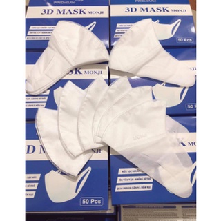 Khẩu Trang 3D MASK MONJI CHÍNH HÃNG [HỘP 50 CHIẾC]