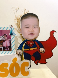 Chibi để bàn trang trí sinh nhật cho bé
