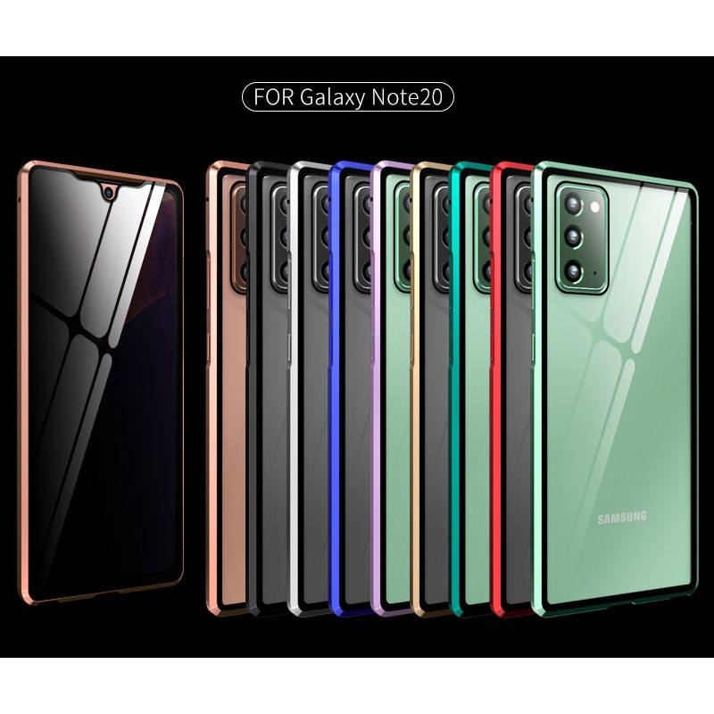 Topewon Ốp Điện Thoại Có Nam Châm Hai Mặt Kính Chống Nhìn Trộm Riêng Tư Cho Samsung Galaxy Note 20 Ultra S21 Plus