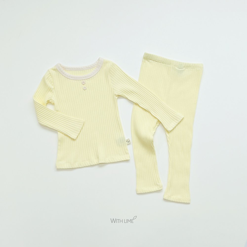 Lime&Blue bộ đồ Au Gân khuy cho bé gái , bé trai Hàn Quốc