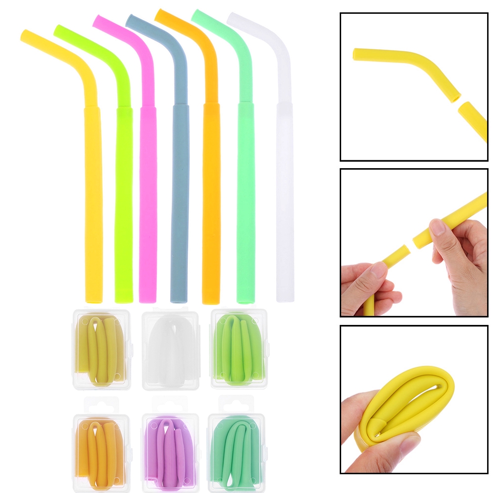 Ống hút Silicone tái sử dụng tiện lợi