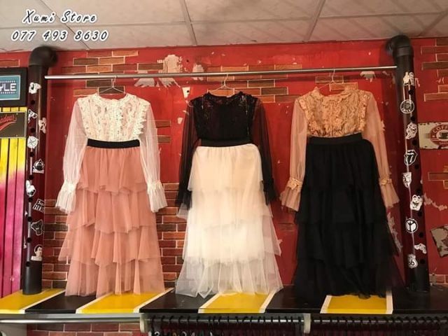 Chân váy lưới tầng công chúa hàng QUẢNG CHÂU. (Hình thật kèm video thật) | BigBuy360 - bigbuy360.vn