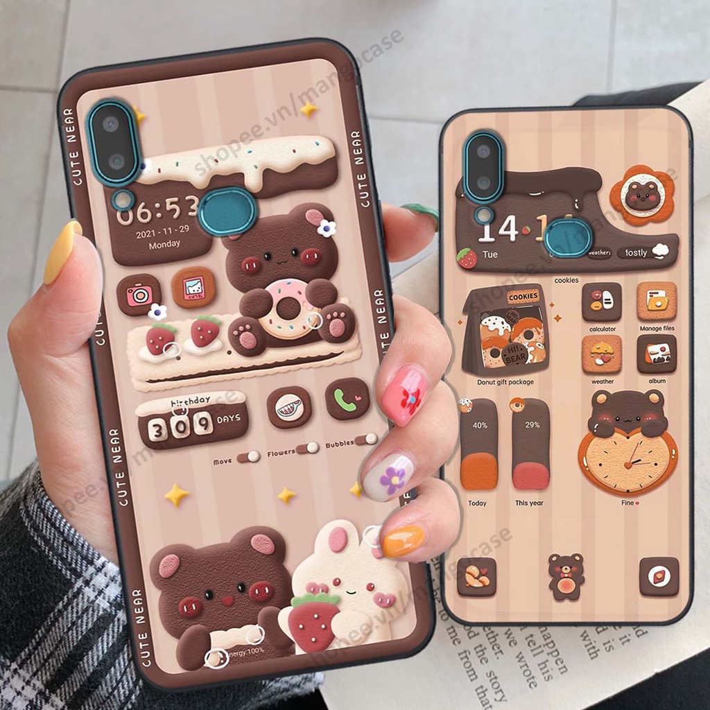 Ốp lưng Samsung A10s hình gấu, thỏ, đồng hồ cute dễ thương