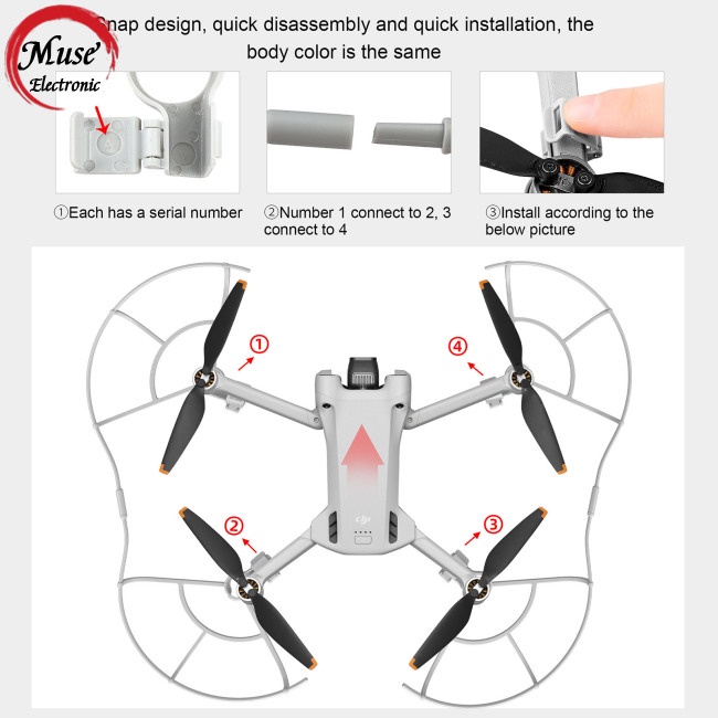 Vòng Bảo Vệ Cánh Quạt 360 Độ Chống Va Chạm Cho Dji Mini 3