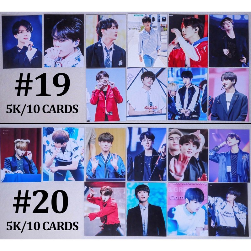 (Có sẵn) Sale set card JUNGKOOK BTS 2