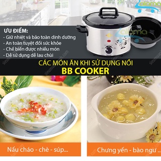 Nồi nấu cháo hầm chậm đa năng Hàn Quốc 2.5 lít BBCooker BS25