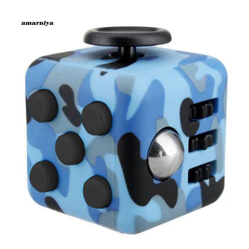 AMA♥Camouflage ABS Cube Anxiety Relief Focus Adult Kids Attention ...