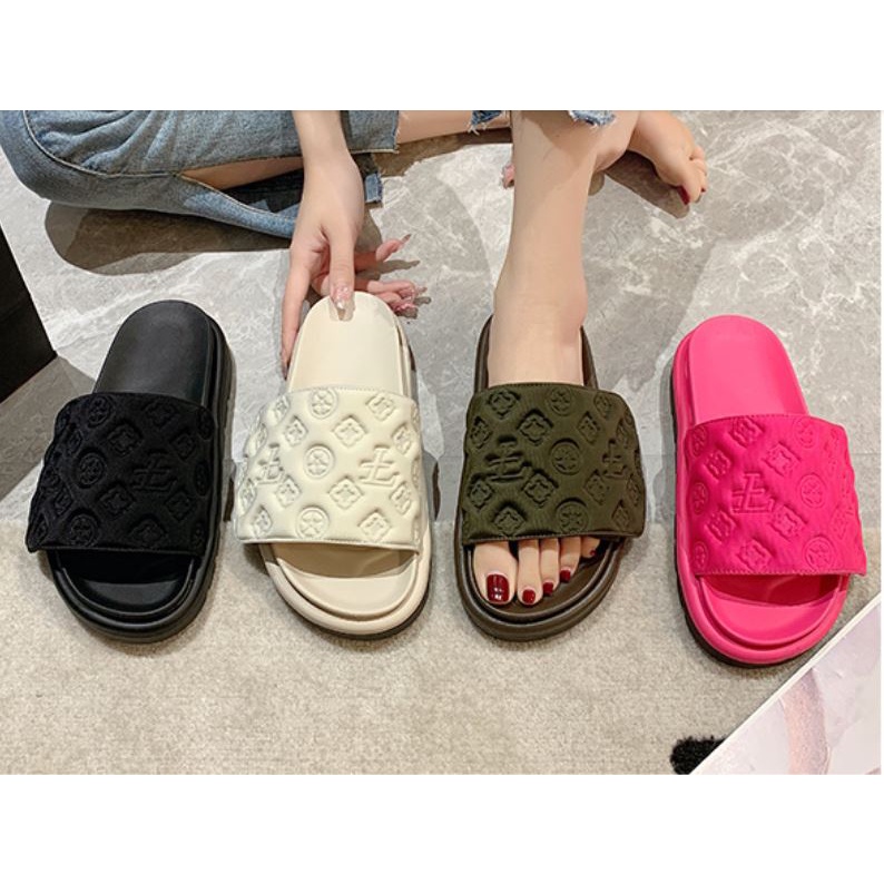 Dép nữ quai ngang thời trang sang chảnh đế cao 3cm - US783